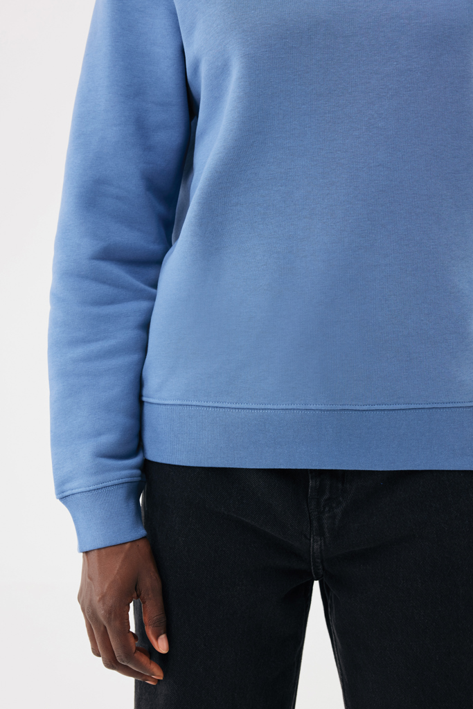 moon blue Sudadera de cuello redondo de algodón reciclado Torla IQONIQ