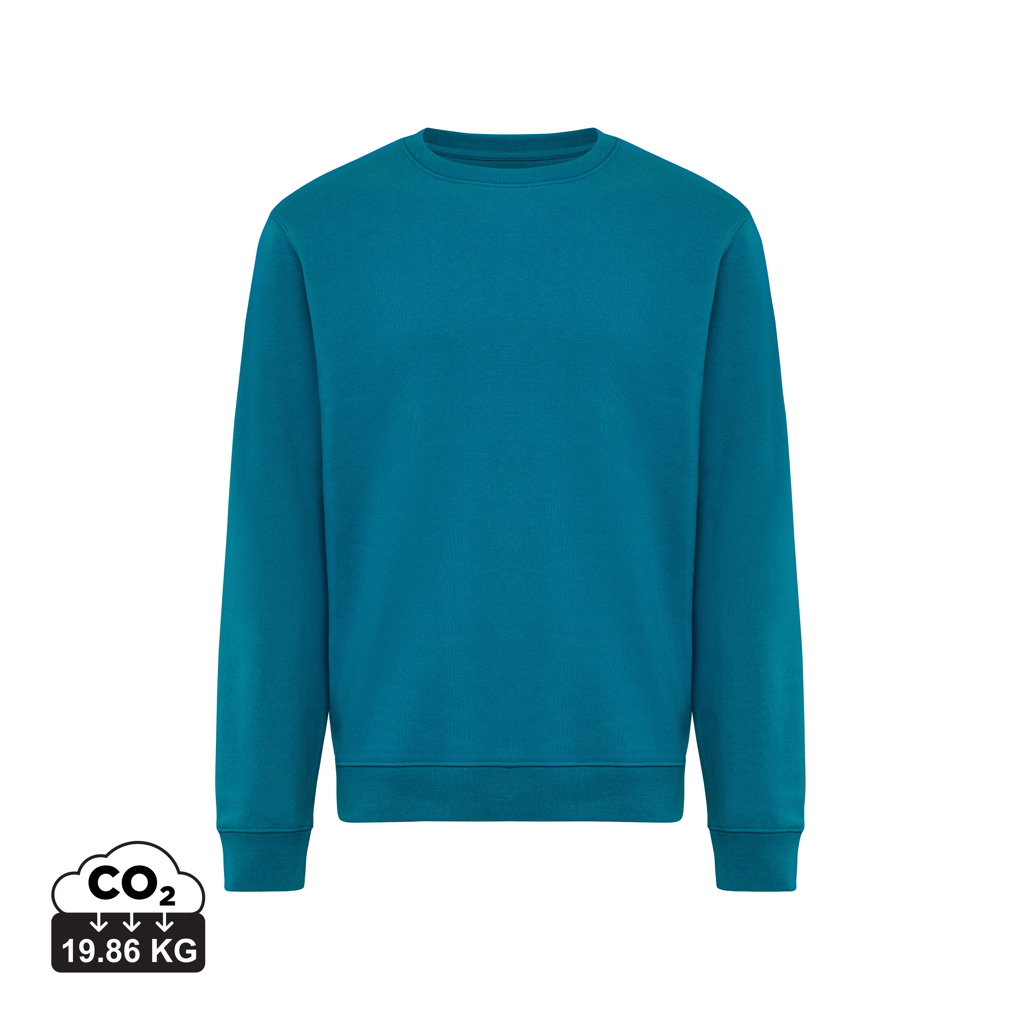 dark teal Sudadera de cuello redondo de algodón reciclado Torla IQONIQ