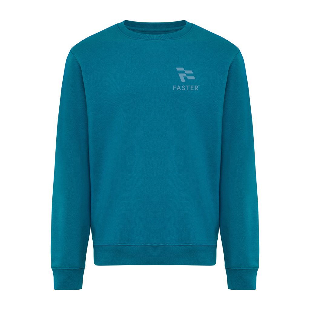 dark teal Sudadera de cuello redondo de algodón reciclado Torla IQONIQ