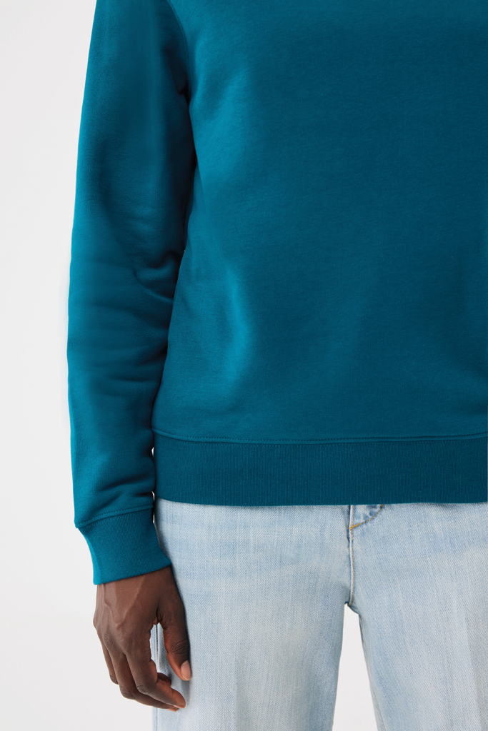 dark teal Sudadera de cuello redondo de algodón reciclado Torla IQONIQ