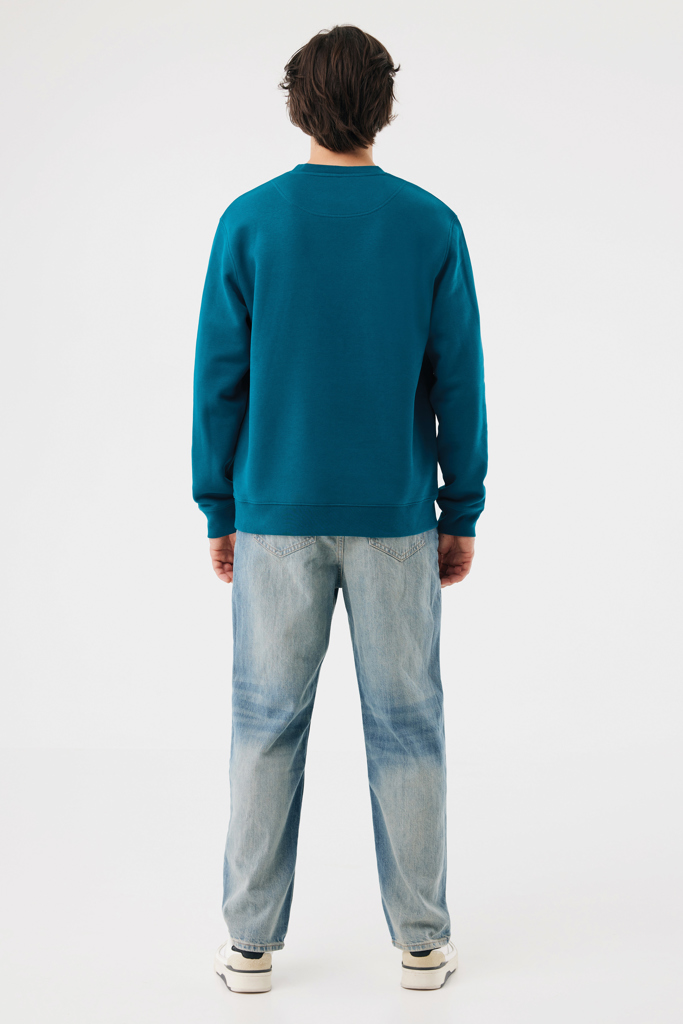 dark teal Sudadera de cuello redondo de algodón reciclado Torla IQONIQ