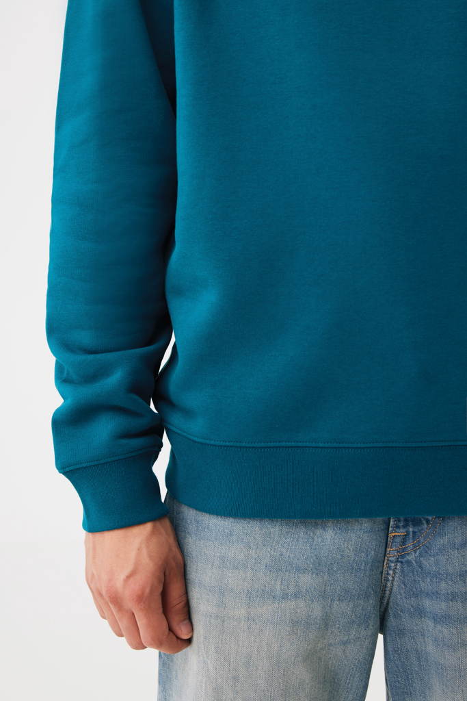 dark teal Sudadera de cuello redondo de algodón reciclado Torla IQONIQ