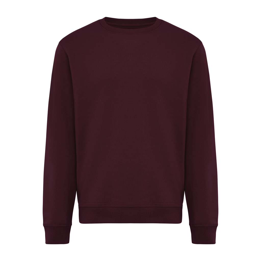 merlot Sudadera de cuello redondo de algodón reciclado Torla IQONIQ