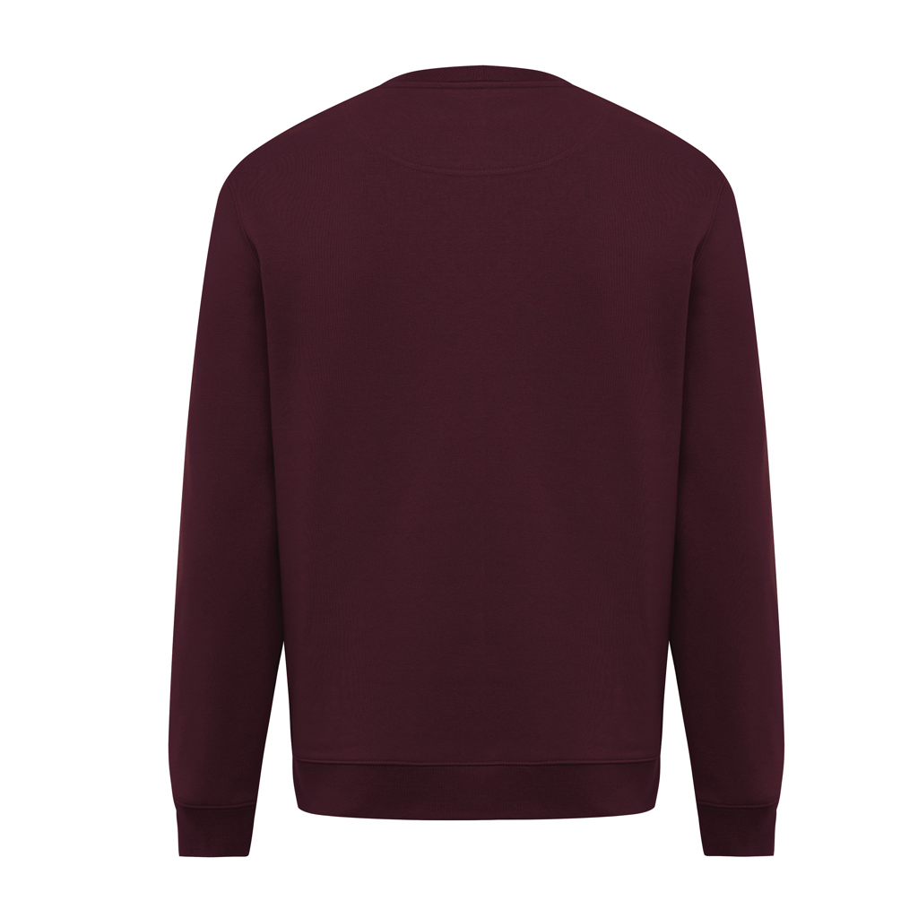 merlot Sudadera de cuello redondo de algodón reciclado Torla IQONIQ