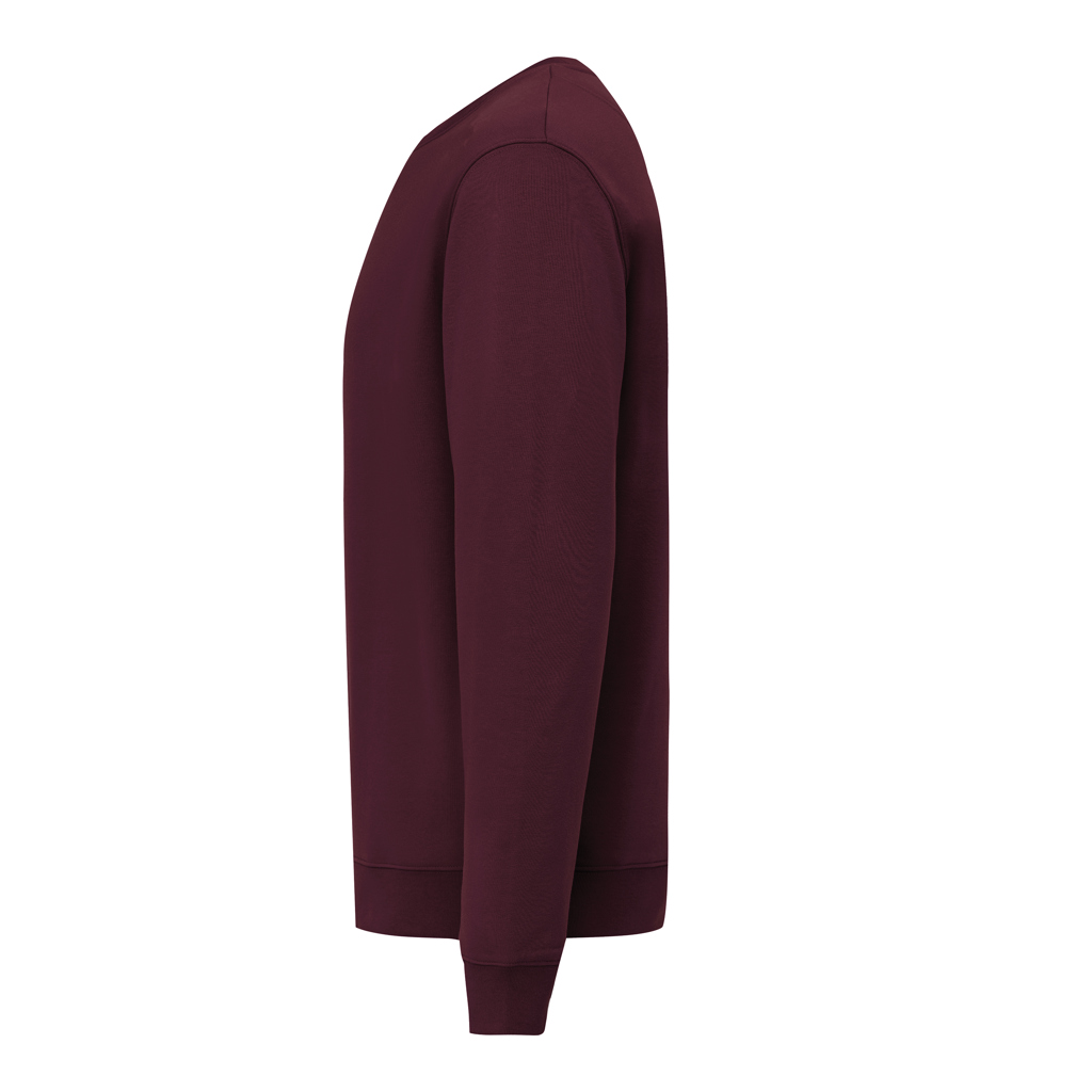 merlot Sudadera de cuello redondo de algodón reciclado Torla IQONIQ