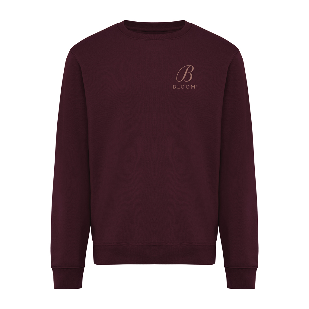 merlot Sudadera de cuello redondo de algodón reciclado Torla IQONIQ