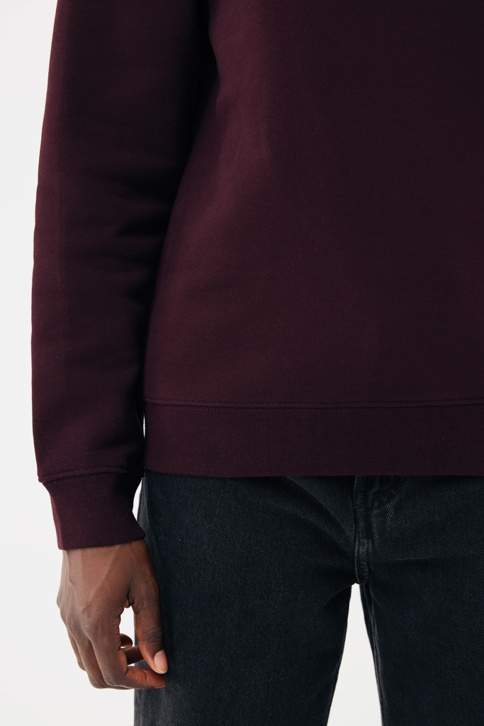 merlot Sudadera de cuello redondo de algodón reciclado Torla IQONIQ