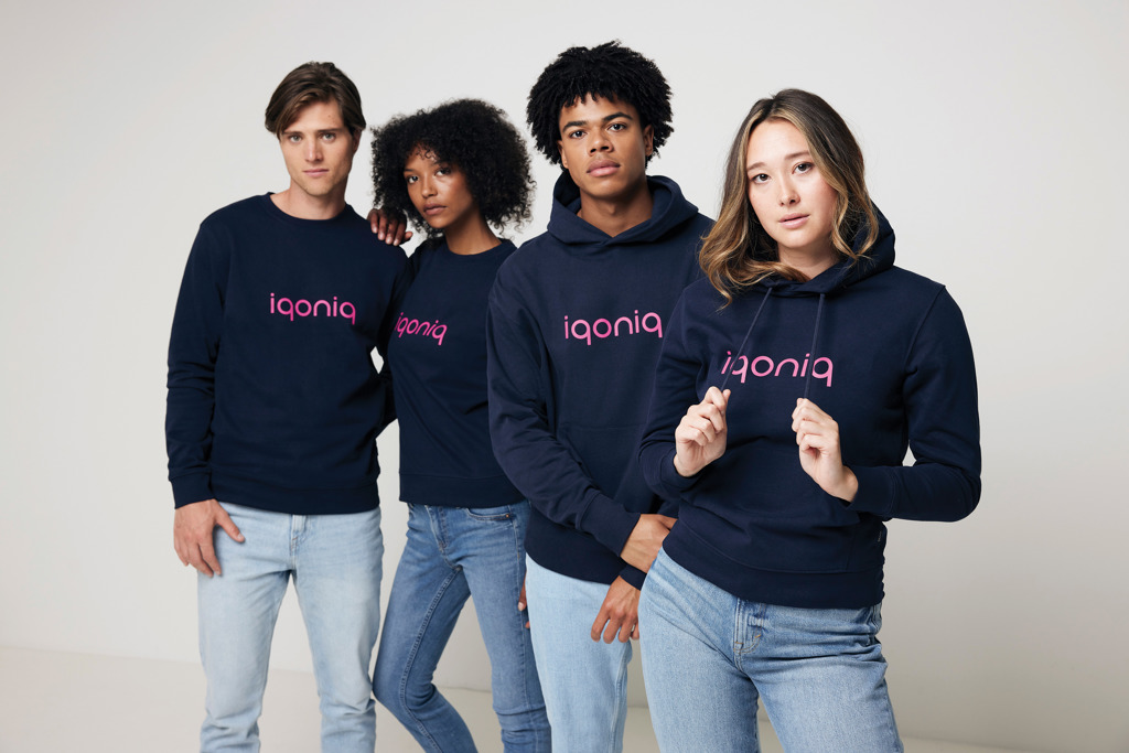 IQONIQ Yoho Sudadera Capucha Relax Fit Algodón Reciclado