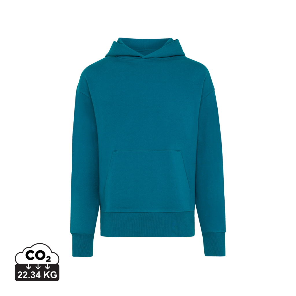 dark teal IQONIQ Yoho Sudadera Capucha Relax Fit Algodón Reciclado