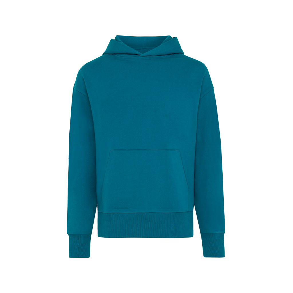 dark teal IQONIQ Yoho Sudadera Capucha Relax Fit Algodón Reciclado