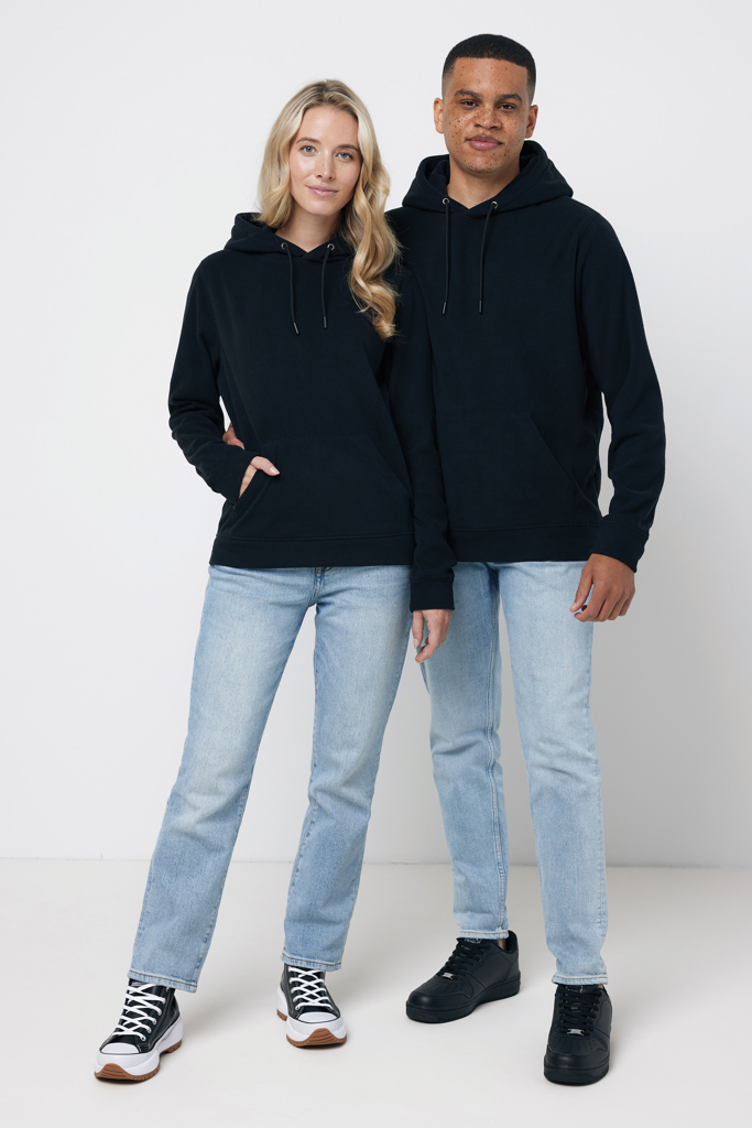 negro IQONIQ Trivor Sudadera Capucha Microfibra Poliéster Reciclad