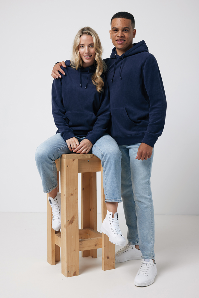 azul marino IQONIQ Trivor Sudadera Capucha Microfibra Poliéster Reciclad