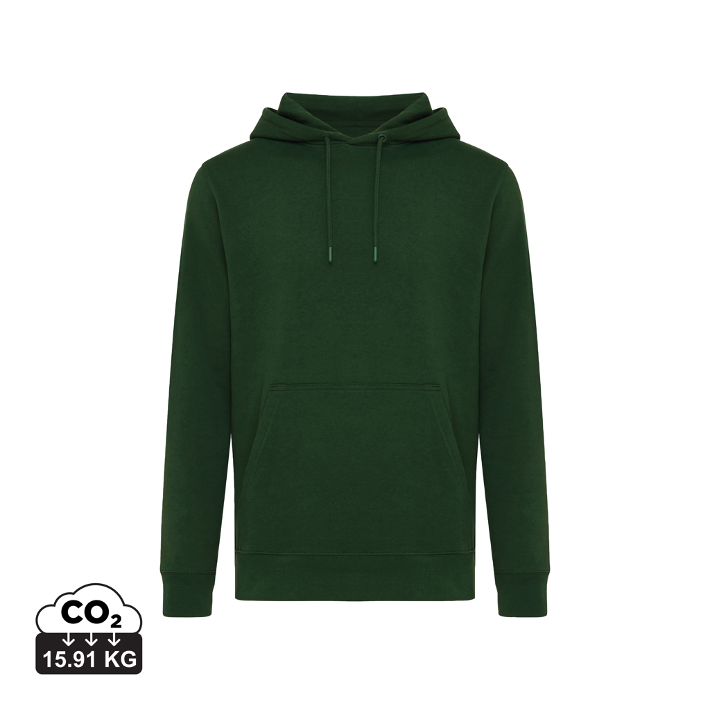 forest green IQONIQ Rila Sudadera Capucha Light Weight Algodón Reciclado