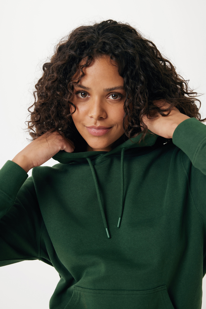 forest green IQONIQ Rila Sudadera Capucha Light Weight Algodón Reciclado