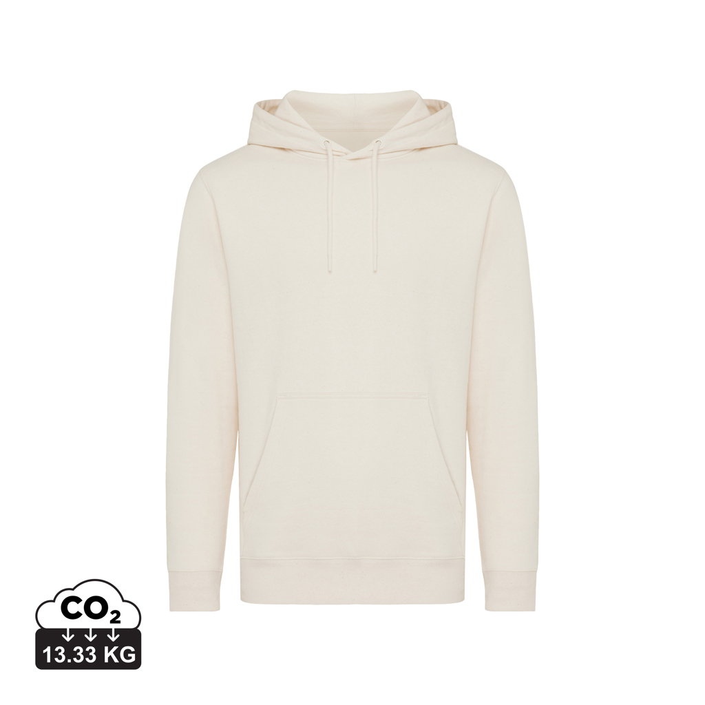 natural raw IQONIQ Rila Sudadera Capucha Light Weight Algodón Reciclado