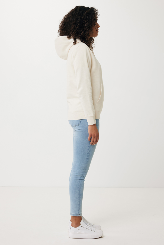 natural raw IQONIQ Rila Sudadera Capucha Light Weight Algodón Reciclado