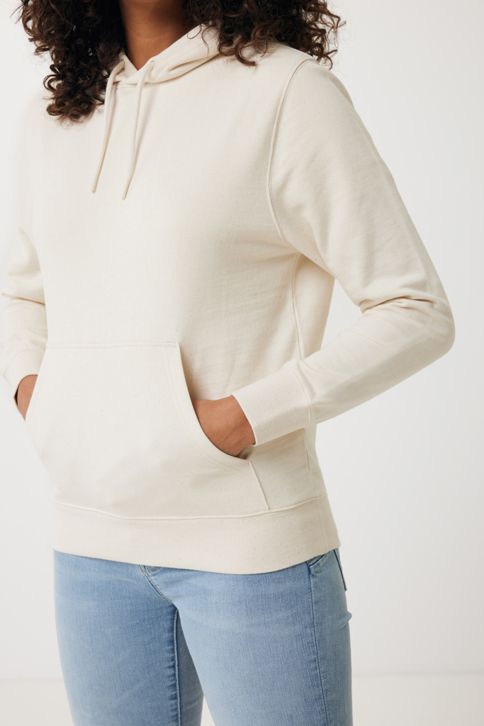 natural raw IQONIQ Rila Sudadera Capucha Light Weight Algodón Reciclado