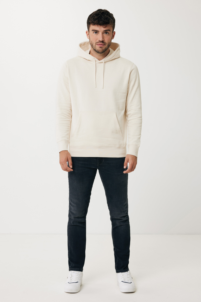 natural raw IQONIQ Rila Sudadera Capucha Light Weight Algodón Reciclado