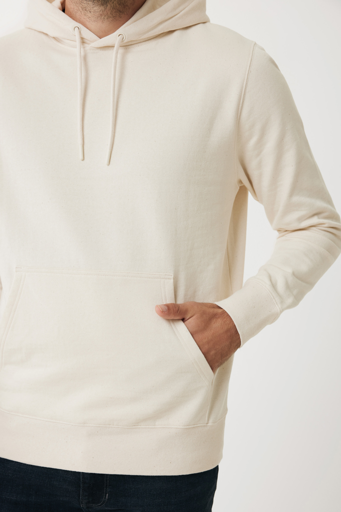 natural raw IQONIQ Rila Sudadera Capucha Light Weight Algodón Reciclado