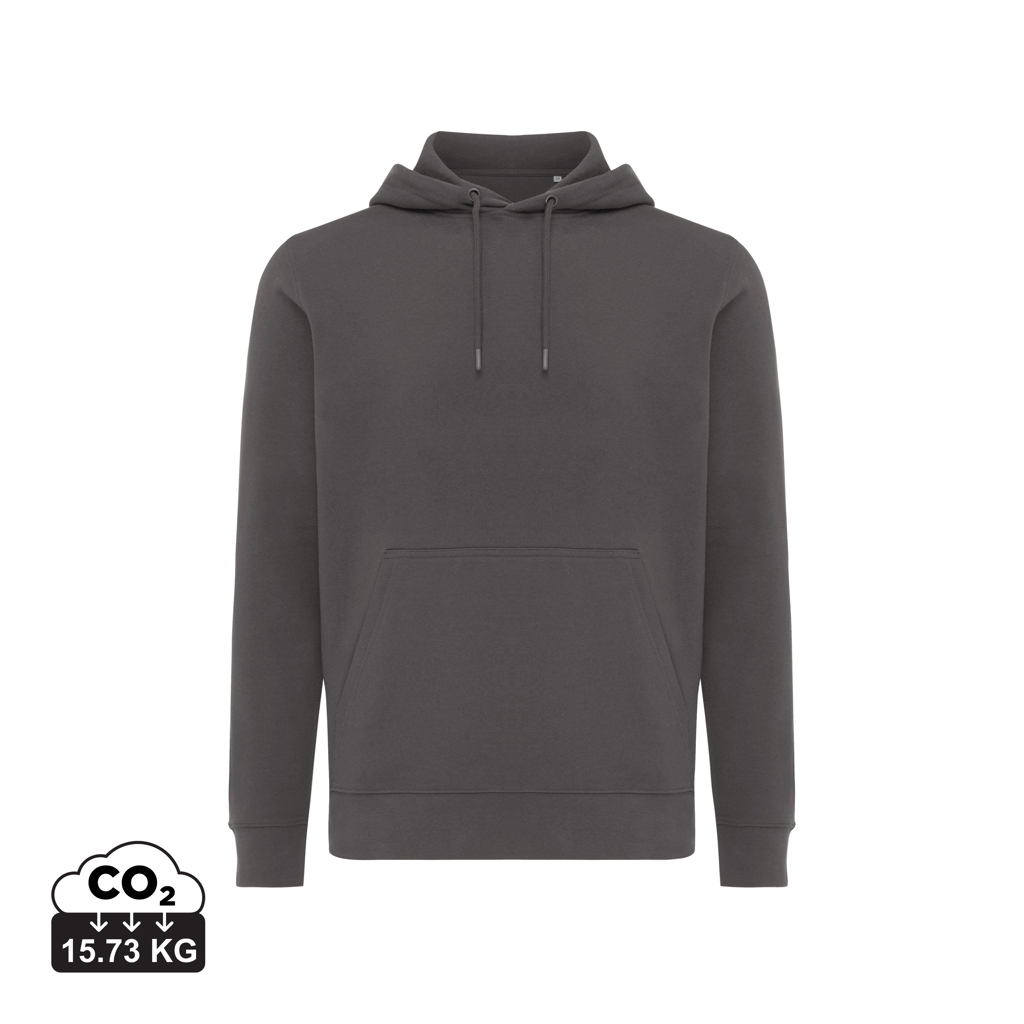antracita IQONIQ Rila Sudadera Capucha Light Weight Algodón Reciclado