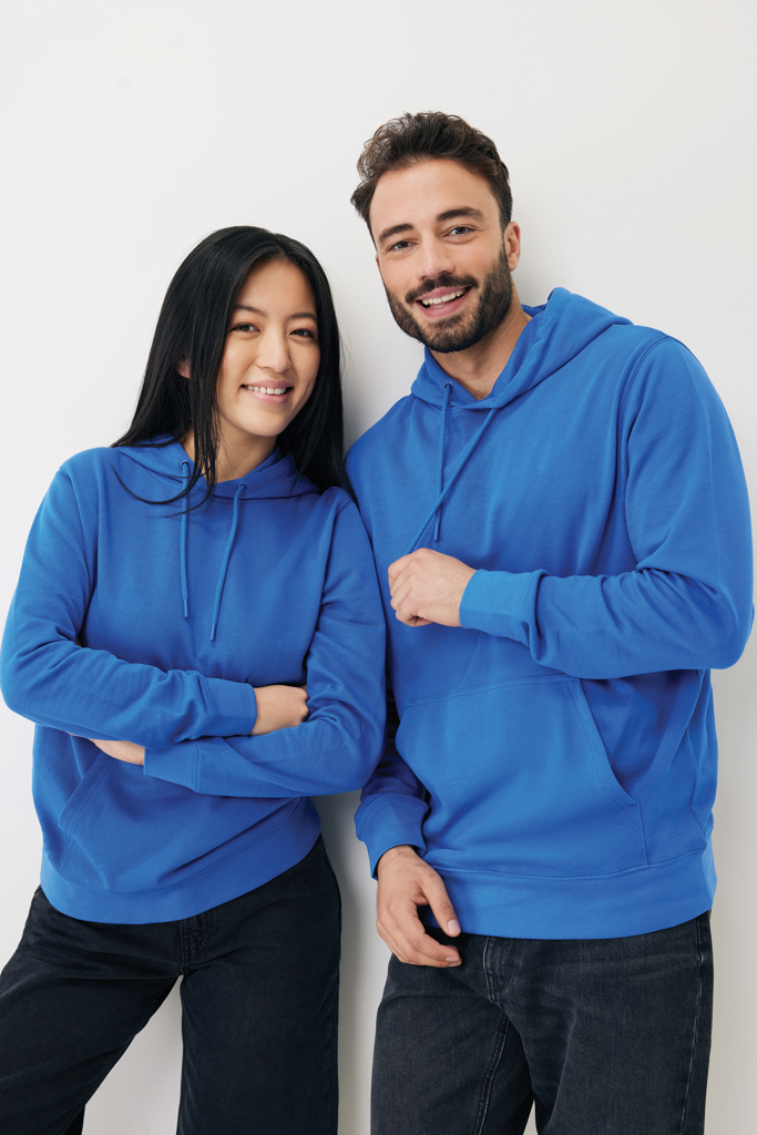 azul real IQONIQ Rila Sudadera Capucha Light Weight Algodón Reciclado