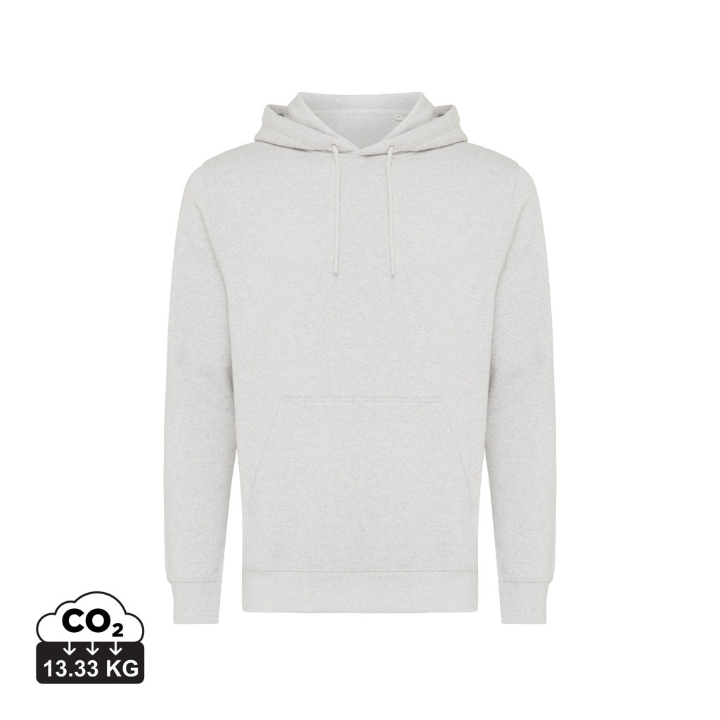 light heather grey IQONIQ Rila Sudadera Capucha Light Weight Algodón Reciclado