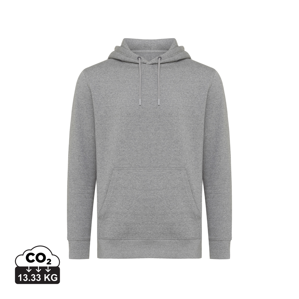 light heather anthracite IQONIQ Rila Sudadera Capucha Light Weight Algodón Reciclado