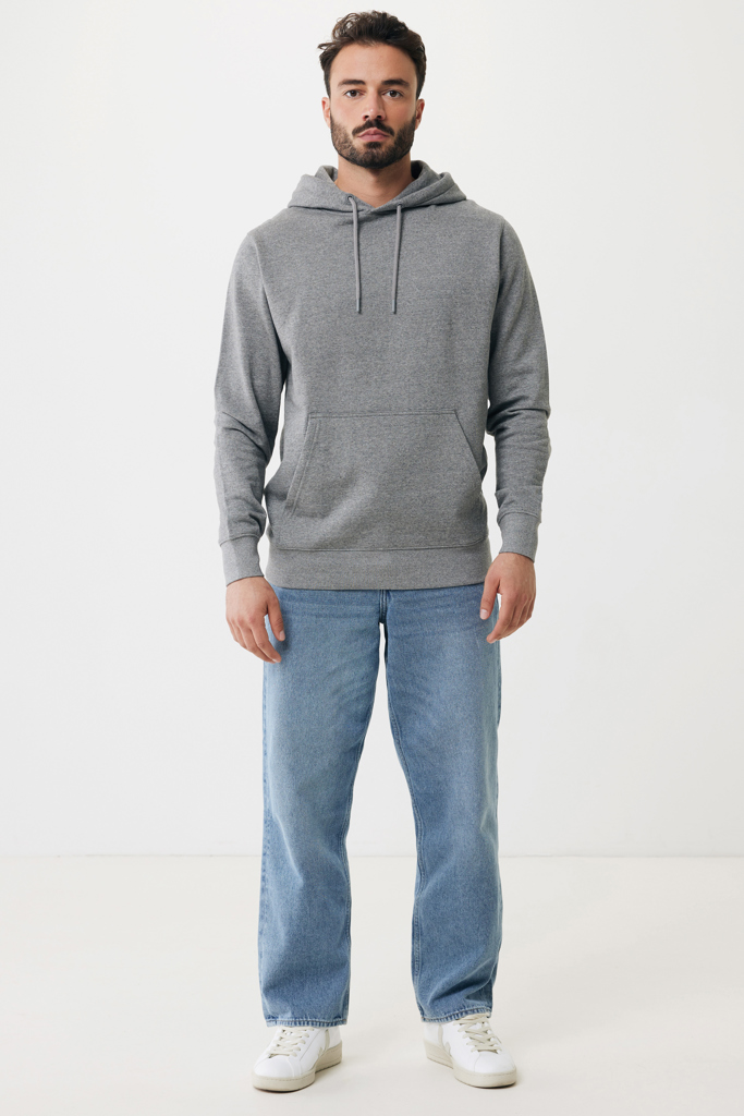 light heather anthracite IQONIQ Rila Sudadera Capucha Light Weight Algodón Reciclado