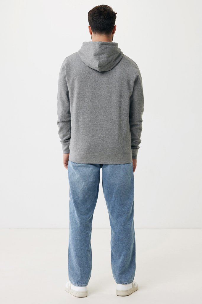 light heather anthracite IQONIQ Rila Sudadera Capucha Light Weight Algodón Reciclado