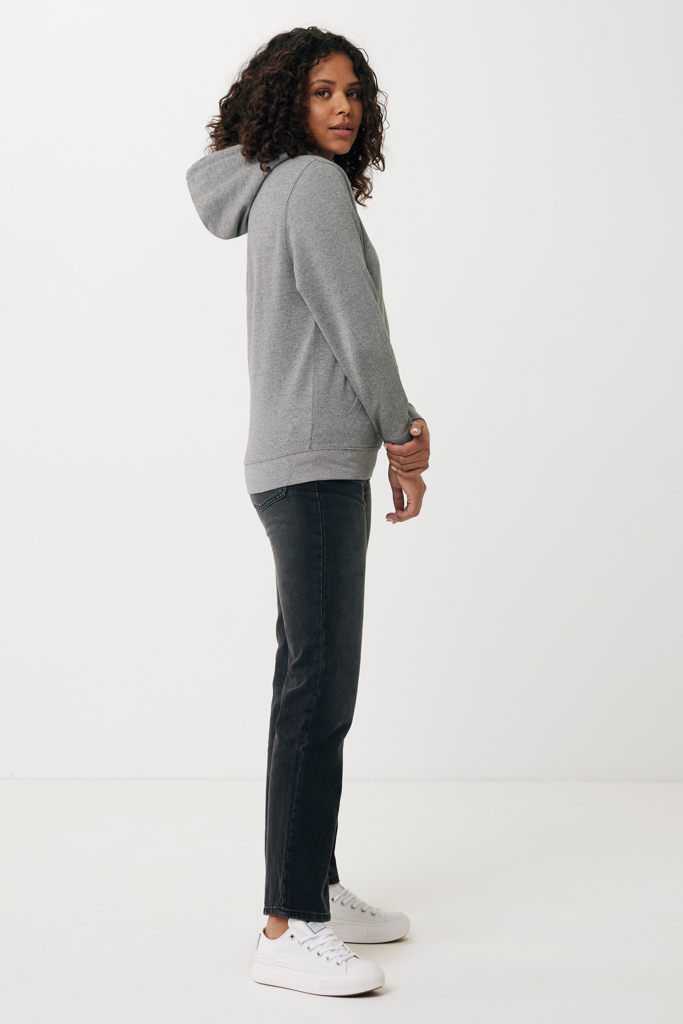 light heather anthracite IQONIQ Rila Sudadera Capucha Light Weight Algodón Reciclado