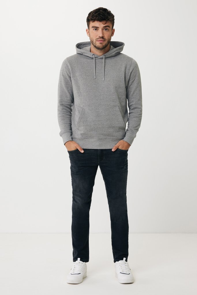 light heather anthracite IQONIQ Rila Sudadera Capucha Light Weight Algodón Reciclado