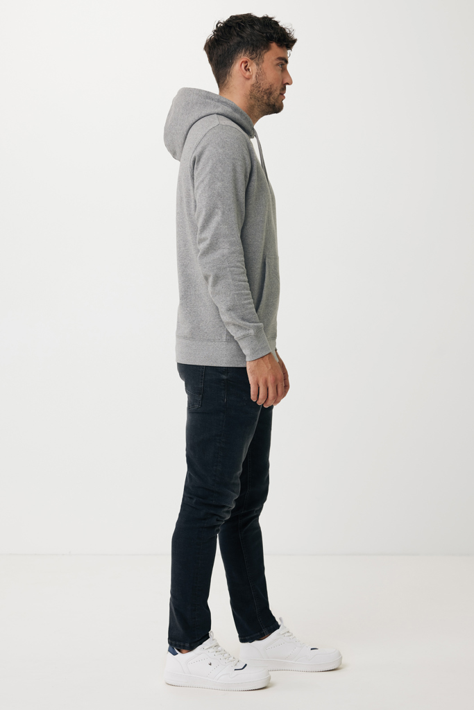 light heather anthracite IQONIQ Rila Sudadera Capucha Light Weight Algodón Reciclado