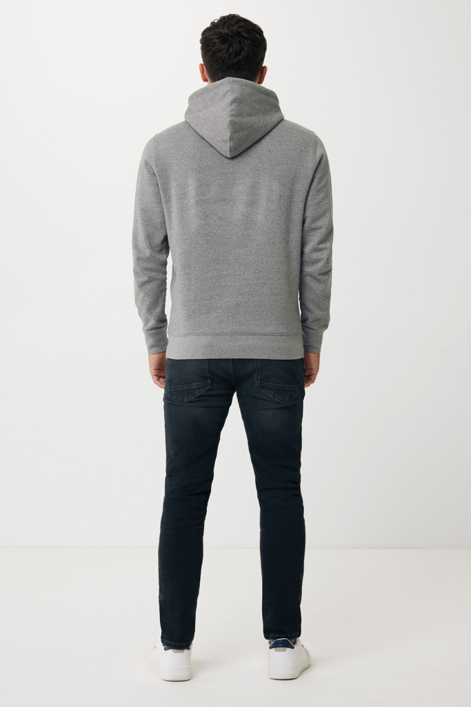 light heather anthracite IQONIQ Rila Sudadera Capucha Light Weight Algodón Reciclado