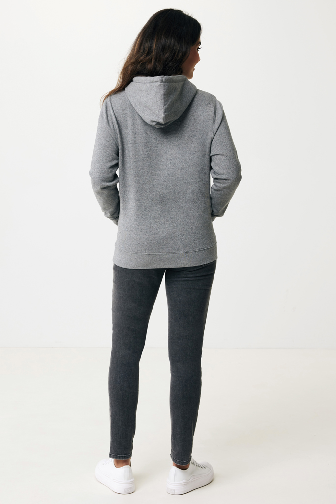 light heather anthracite IQONIQ Rila Sudadera Capucha Light Weight Algodón Reciclado