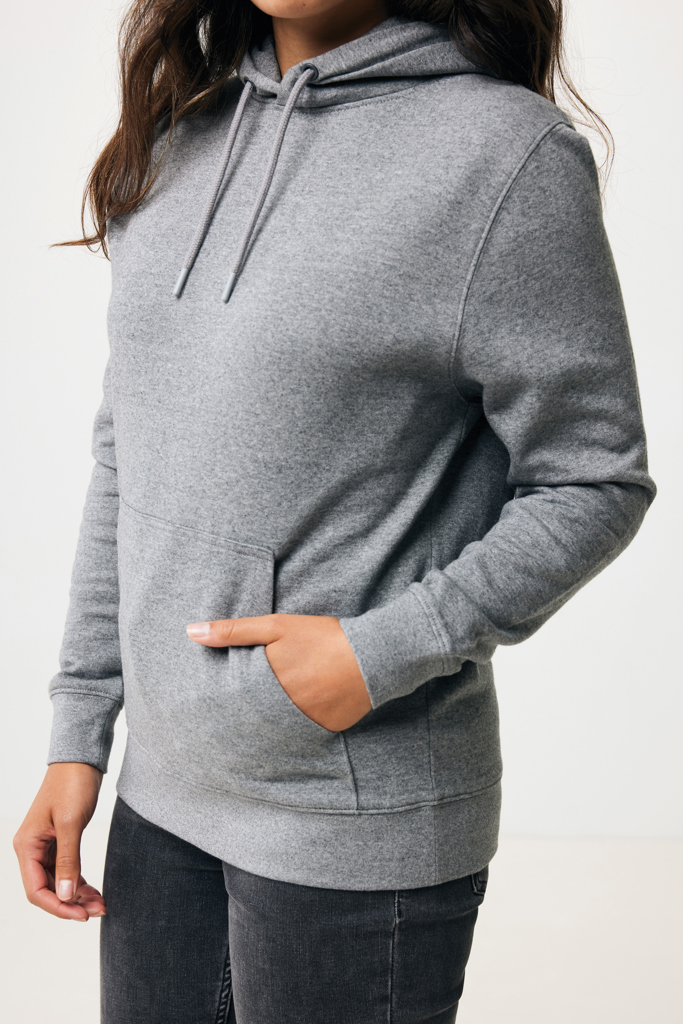 light heather anthracite IQONIQ Rila Sudadera Capucha Light Weight Algodón Reciclado