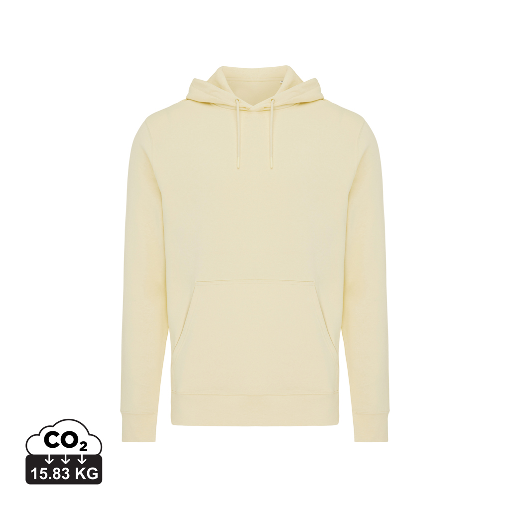 cream yellow IQONIQ Rila Sudadera Capucha Light Weight Algodón Reciclado