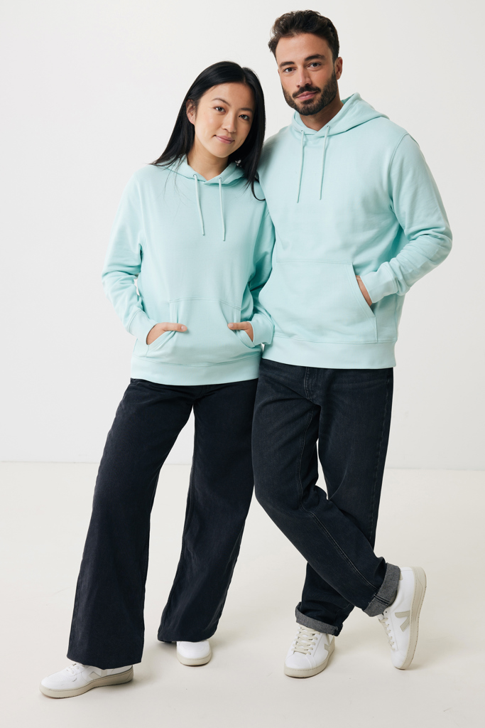 crushed mint IQONIQ Rila Sudadera Capucha Light Weight Algodón Reciclado