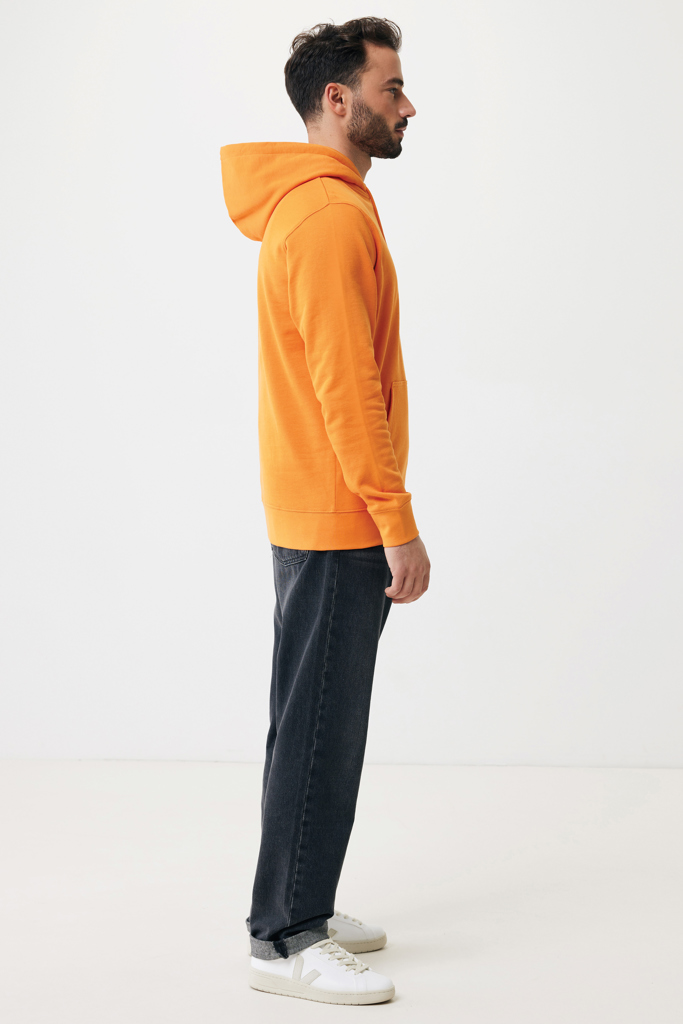 naranja IQONIQ Rila Sudadera Capucha Light Weight Algodón Reciclado