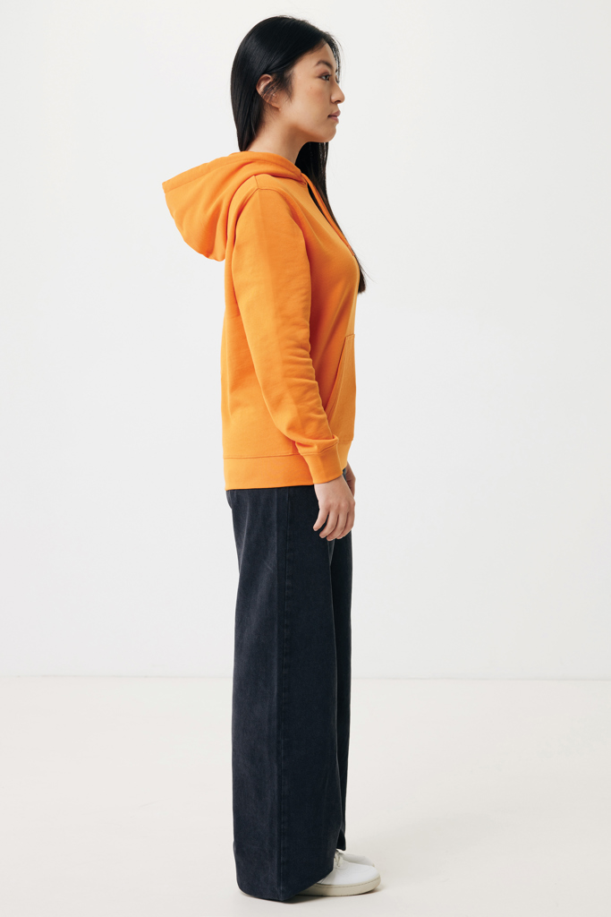 naranja IQONIQ Rila Sudadera Capucha Light Weight Algodón Reciclado