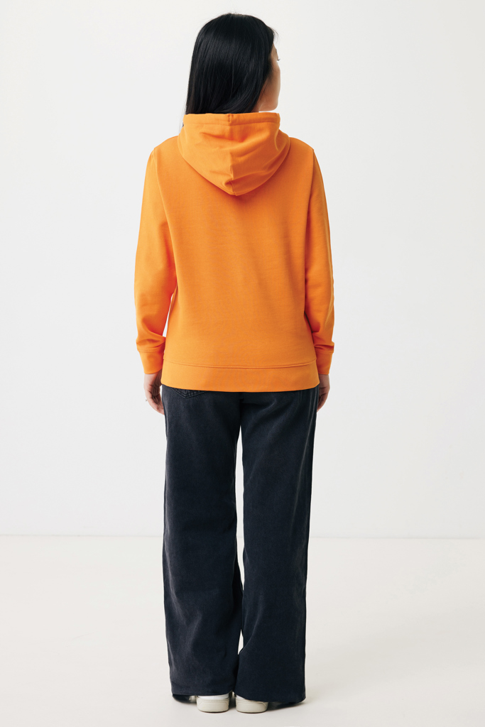 naranja IQONIQ Rila Sudadera Capucha Light Weight Algodón Reciclado