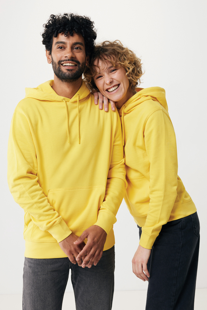 amarillo IQONIQ Rila Sudadera Capucha Light Weight Algodón Reciclado