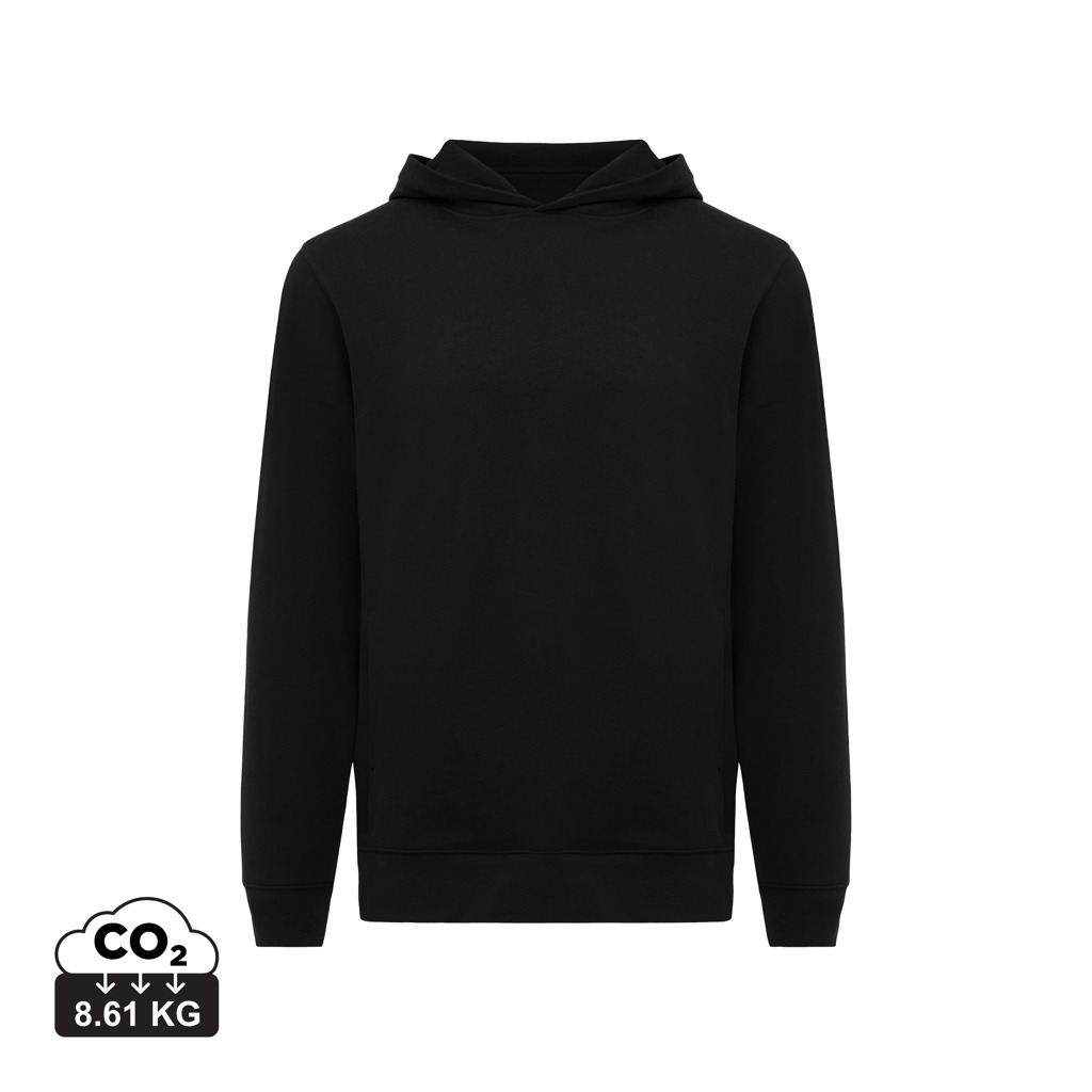 T9405.001.L<br> IQONIQ Yengo recycled cotton hoodie with sidepockets