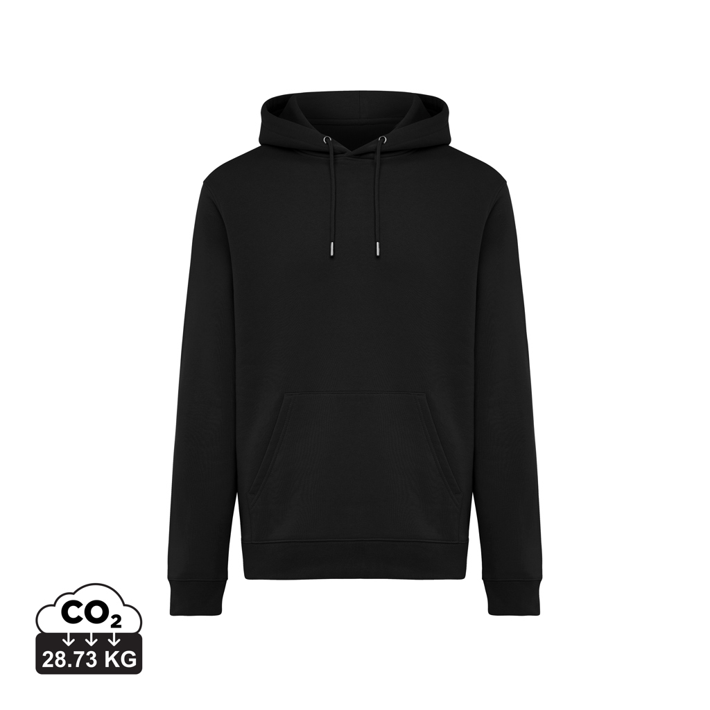 negro Sudadera con capucha de algodón reciclado Joshua IQONIQ