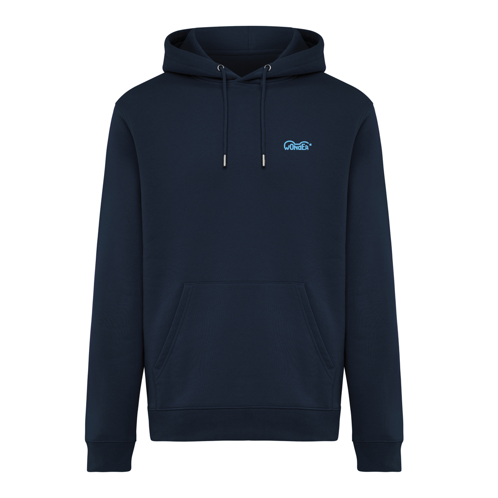 azul marino Sudadera con capucha de algodón reciclado Joshua IQONIQ