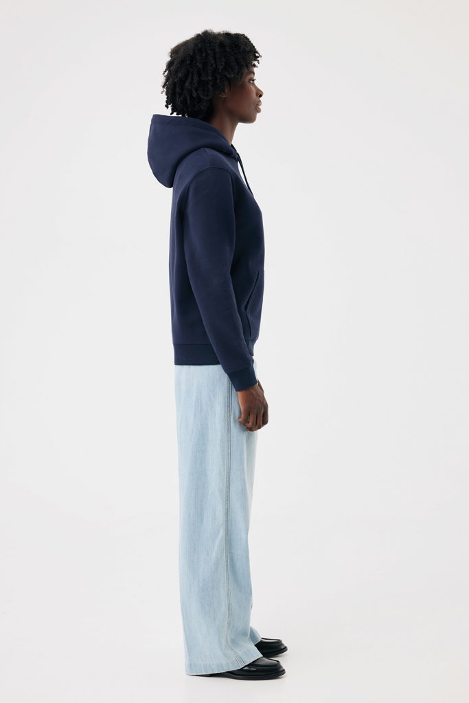 azul marino Sudadera con capucha de algodón reciclado Joshua IQONIQ