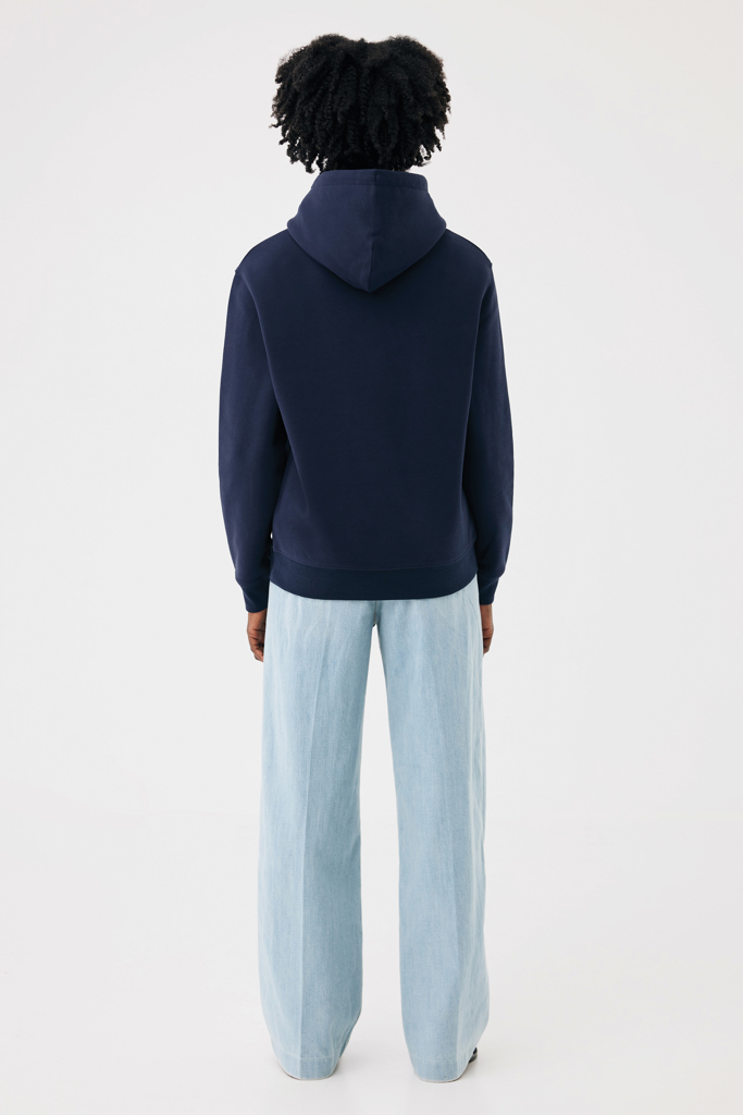 azul marino Sudadera con capucha de algodón reciclado Joshua IQONIQ
