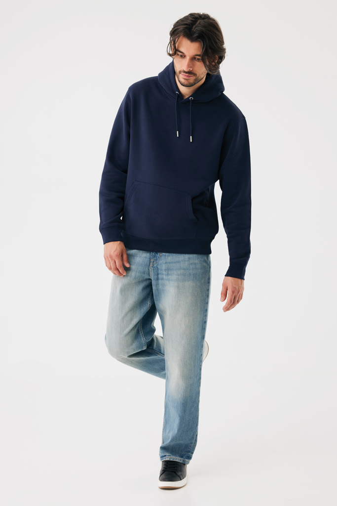 azul marino Sudadera con capucha de algodón reciclado Joshua IQONIQ