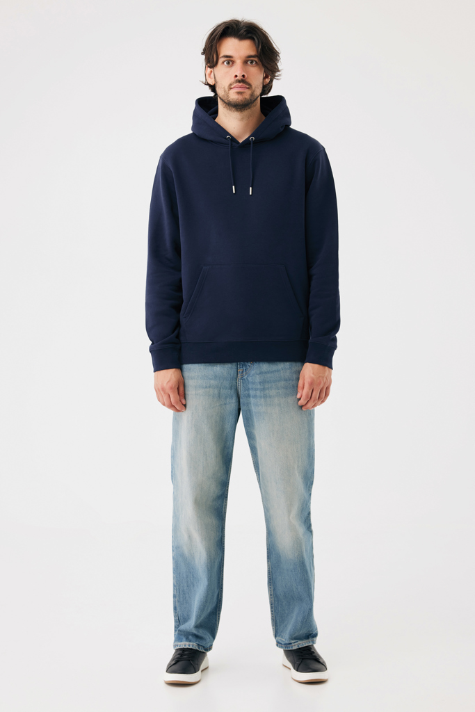 azul marino Sudadera con capucha de algodón reciclado Joshua IQONIQ