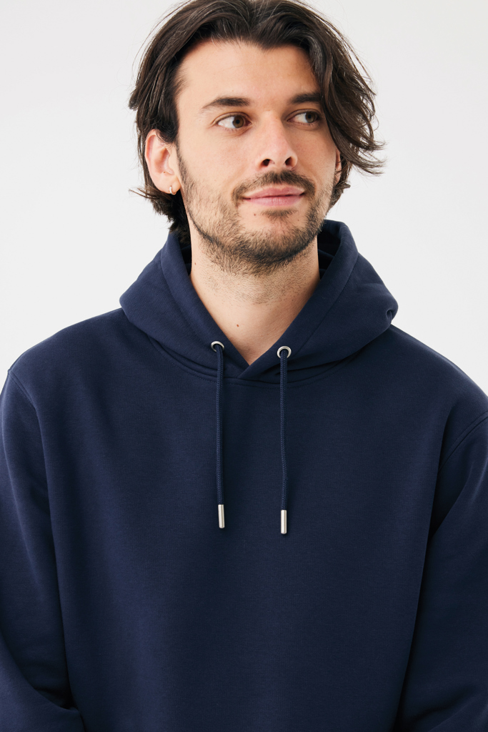 azul marino Sudadera con capucha de algodón reciclado Joshua IQONIQ