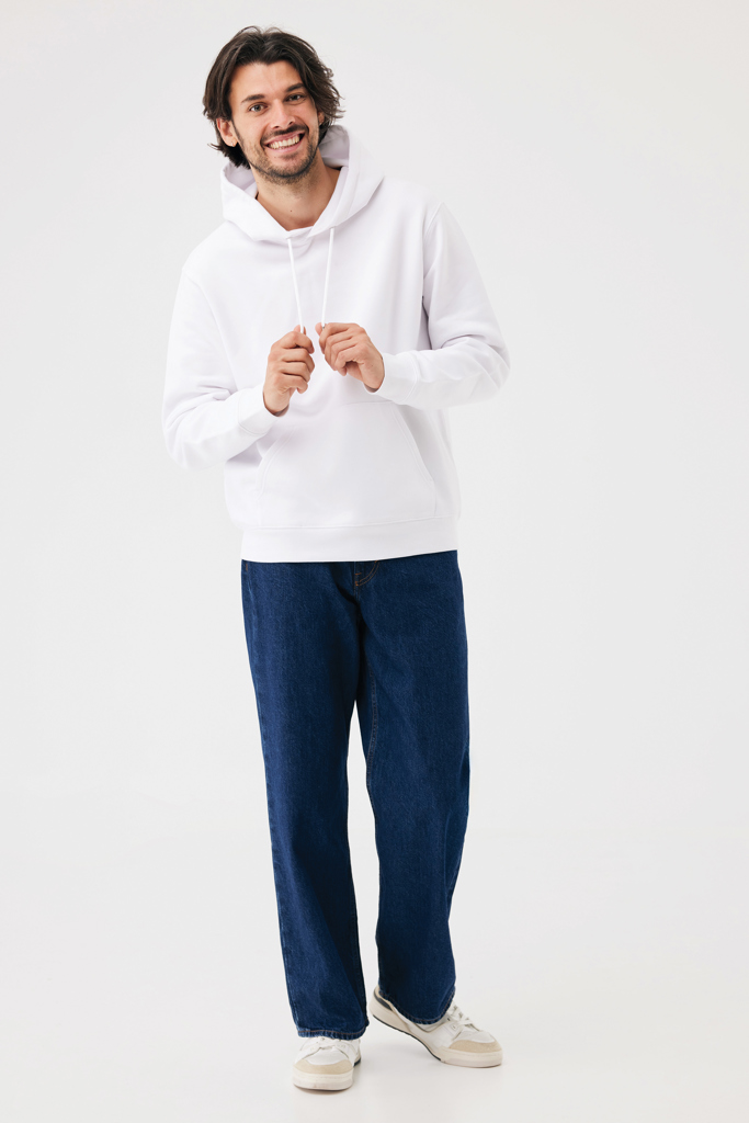 recycled white Sudadera con capucha de algodón reciclado Joshua IQONIQ